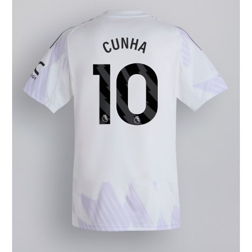 Manchester United Matheus Cunha #10 Replica Away Stadium Shirt 2025-26 Short Sleeve